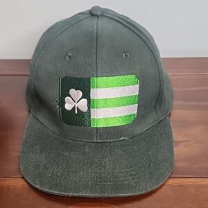 Dark Green‎ Clover Flag Cap